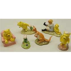  Six Royal Doulton The Winnie the Pooh Collection figures, five boxed (6)  