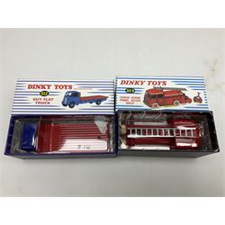 Nine Atlas Dinky die-cast models including, Guy Van 