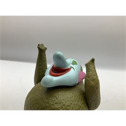 Special edition The Beatles Yellow Submarine playing cards, unopened with gilt edging in a metal tin, together with 1999 McFarlane Toys figures of Yellow Submarine John Lennon and Jeremy Hillary Boob, PH. D, tallest figure 19.5cm 