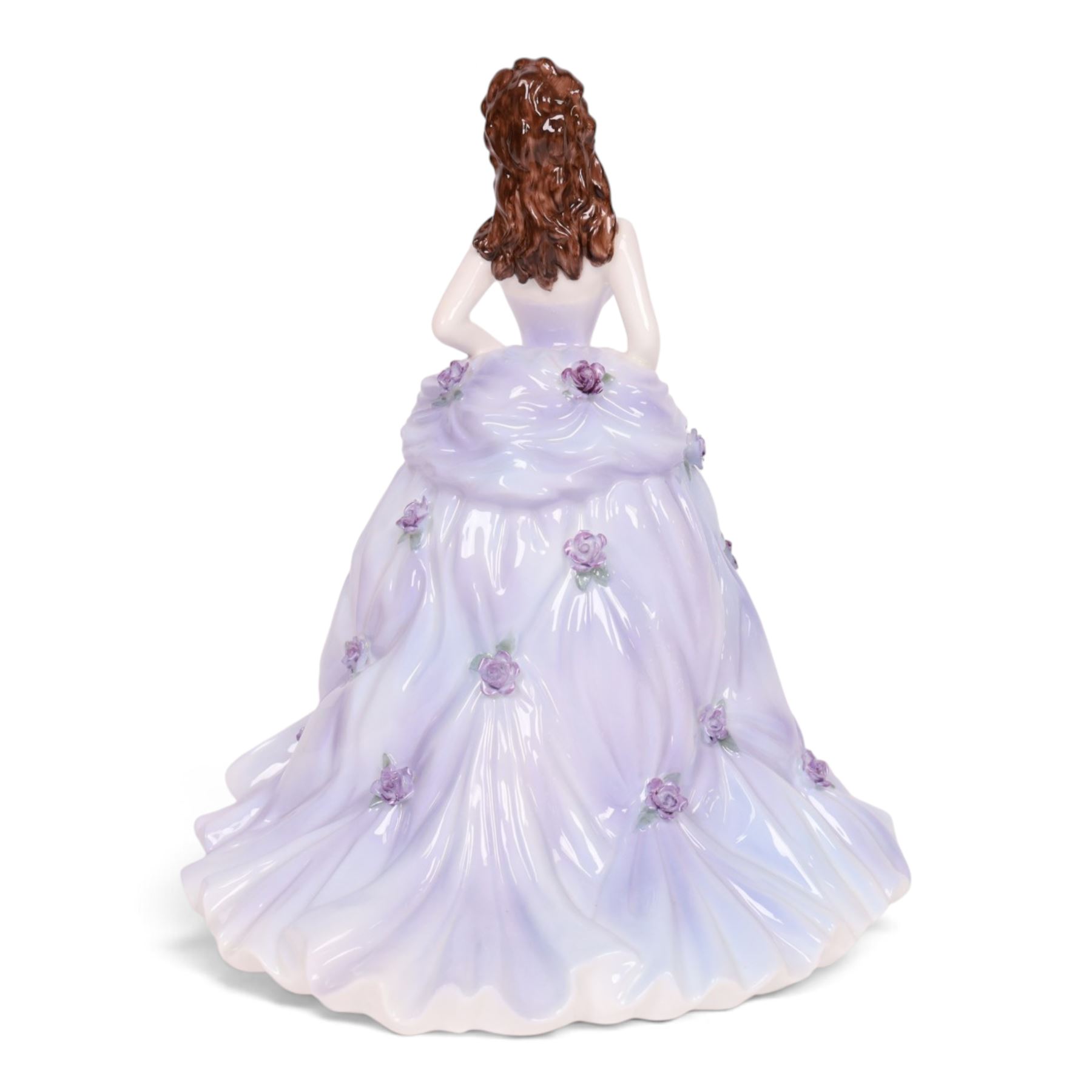 Coalport figure English Rose Collection: Last in the Series, Lilac Time, No. 273 of 1000, with certificate, H26cm