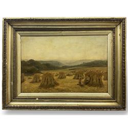 William Capling Stevens (British 1870-1911): Afternoon Drink in the Hayfield, oil on canva...