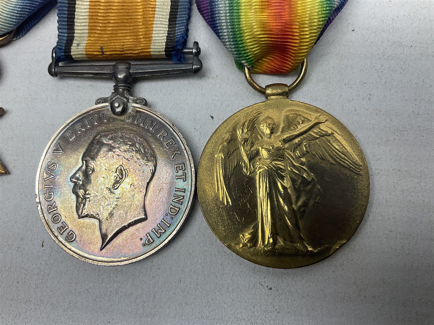 WW1 Naval group of four medals comprising British War Medal, 1914-15 Star and Victory Medal awarded to M.10222 E.W. Starmer J.R.A. (later S.R.A.) R.N.; and St. John Ambulance Brigade Coronation 1911 Medal to Pte. E.W. Starmer; all with ribbons