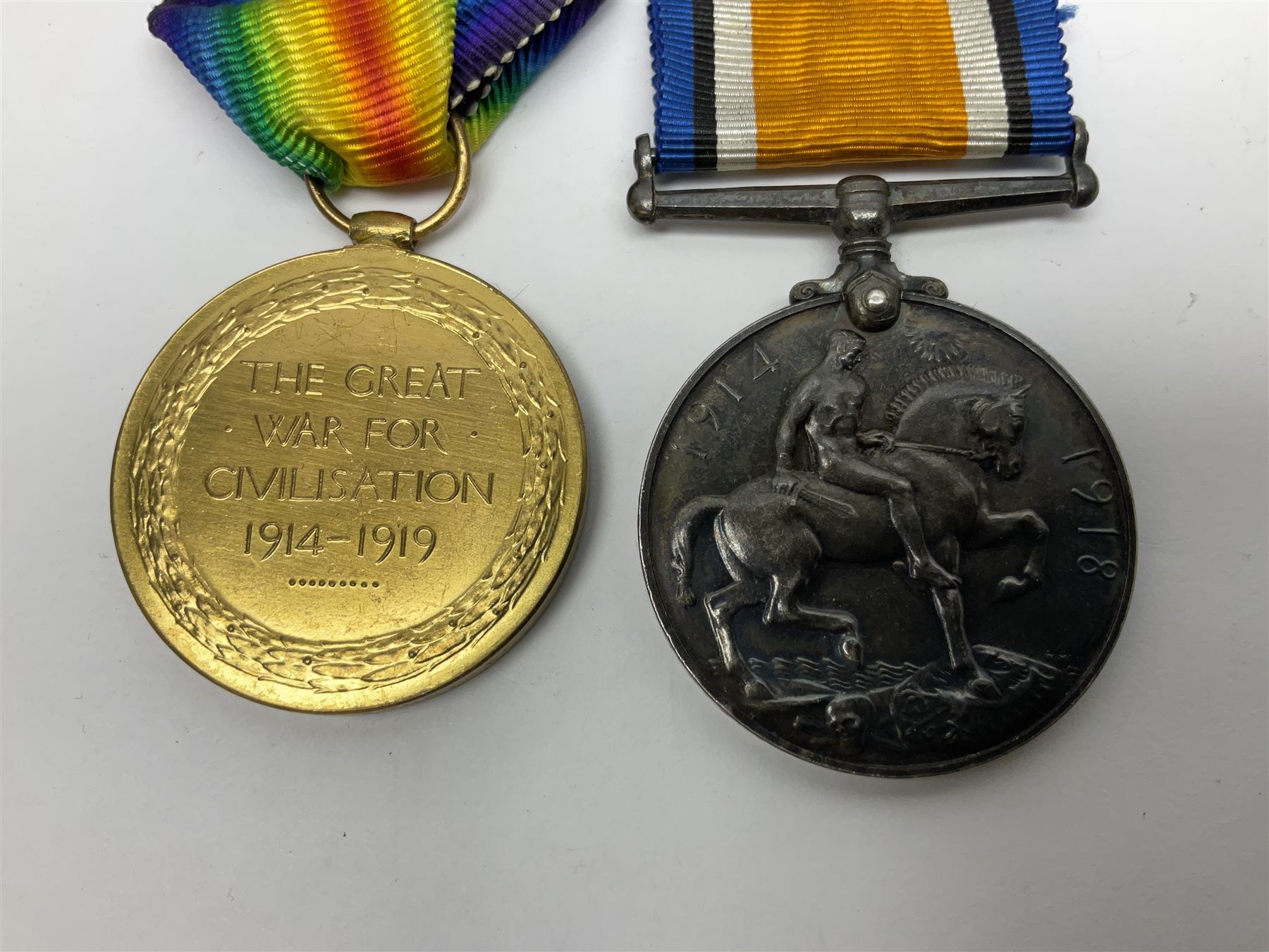 WW2 Soviet Union Order of the Red Star, engraved number verso 3504186; and WW1 pair of medals comprising British War Medal and Victory Medal awarded to S4-125346 Cpl. A. Brunt A.S.C. with ribbons and ribbon bar