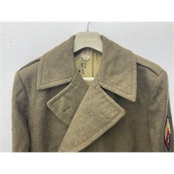 French Gendarmerie greatcoat, bears label for 'Maitre-Tailleur F.M. Barronnier 52 Chaumont 13 Rue Ferrer'; and French greatcoat (Indochine Period Vietnam 1947/1953)