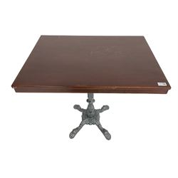 Cast iron rectangular pub table