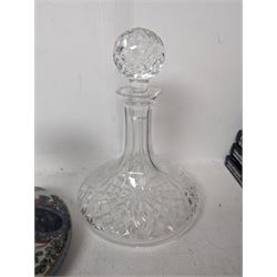 Wade Pussers rum ship decanter, together with another ship decanter etc 