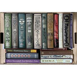 Folio Society - eighteen volumes including Pathfinders of the American West; Mexico; London Characters and Crooks; A Secret Pilgrimage to Mecca & Medina; The Oregon Trail; The Source of the Nile; Rural Rides; Goodbye ro Berlin etc; all in slip cases