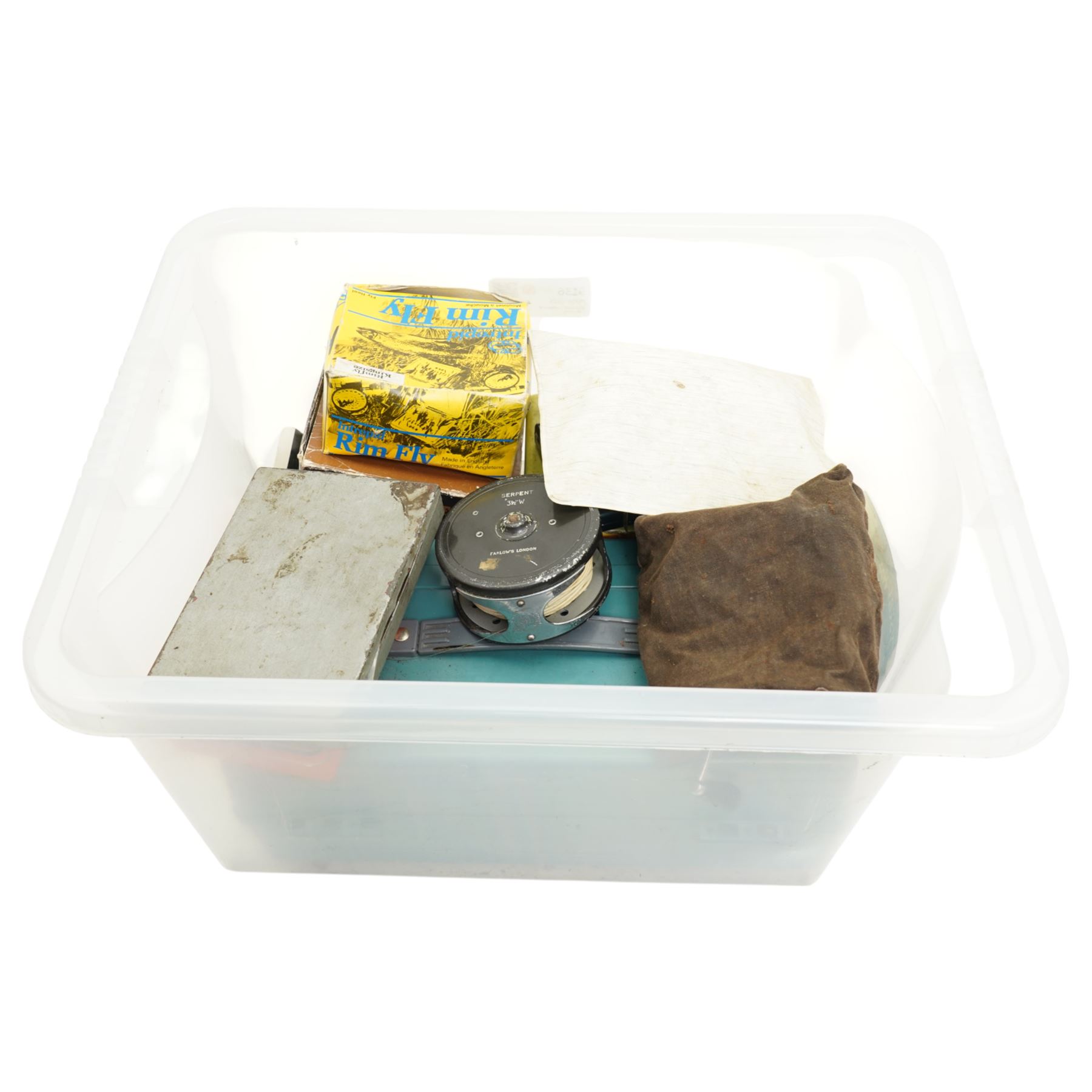 Large collection of fishing reels including Serpent by Farlows London, Ryobi, Intrepid Rim Fly, Daiwa, and various fishing flies and tackle