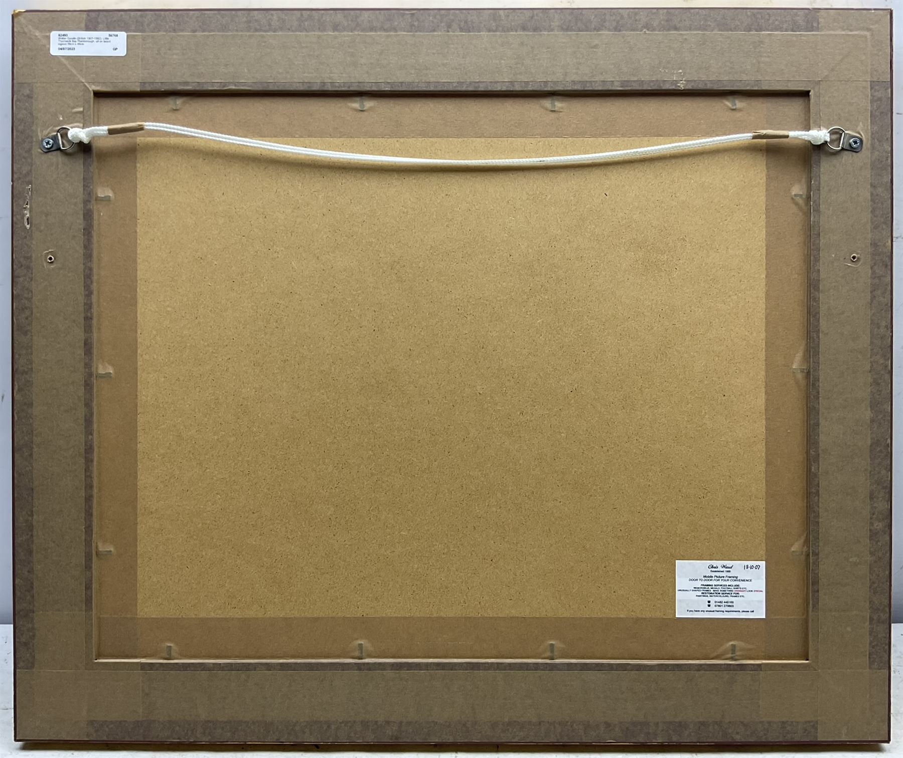 Walter Goodin (British 1907-1992): Little Thornwick Bay Flamborough, oil on board signed 39cm x 49cm