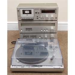  Technics SL-B3 turntable, M8 stereo cassette desk, ST-Z1L stereo turner and Stereo Integrated Amplifier   