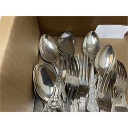 George Butler silver plated Cavendish part canteen of cutlery 