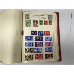 Stamps including Argentina, Austria, Belgium, Canada, Egypt, Germany, Hungary, Queen Victoria and later Great British etc, housed in two albums