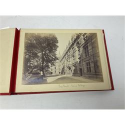 Early 20th century ephemera, to include signed photographs of Charles Boyer and Walter Pidgeon etc, a printed letter from Winston Churchill, two albums and a quantity of transfer books of Players and similar cigarette cards, including Boy Scout and Girl Guide Patrol Signs and Emblems and RAF Badges, a collection of greetings cards and postcards, a photograph album containing black and white photographs of Caius College Cambridge and guides and pamphlets on travelling Switzerland and the UK