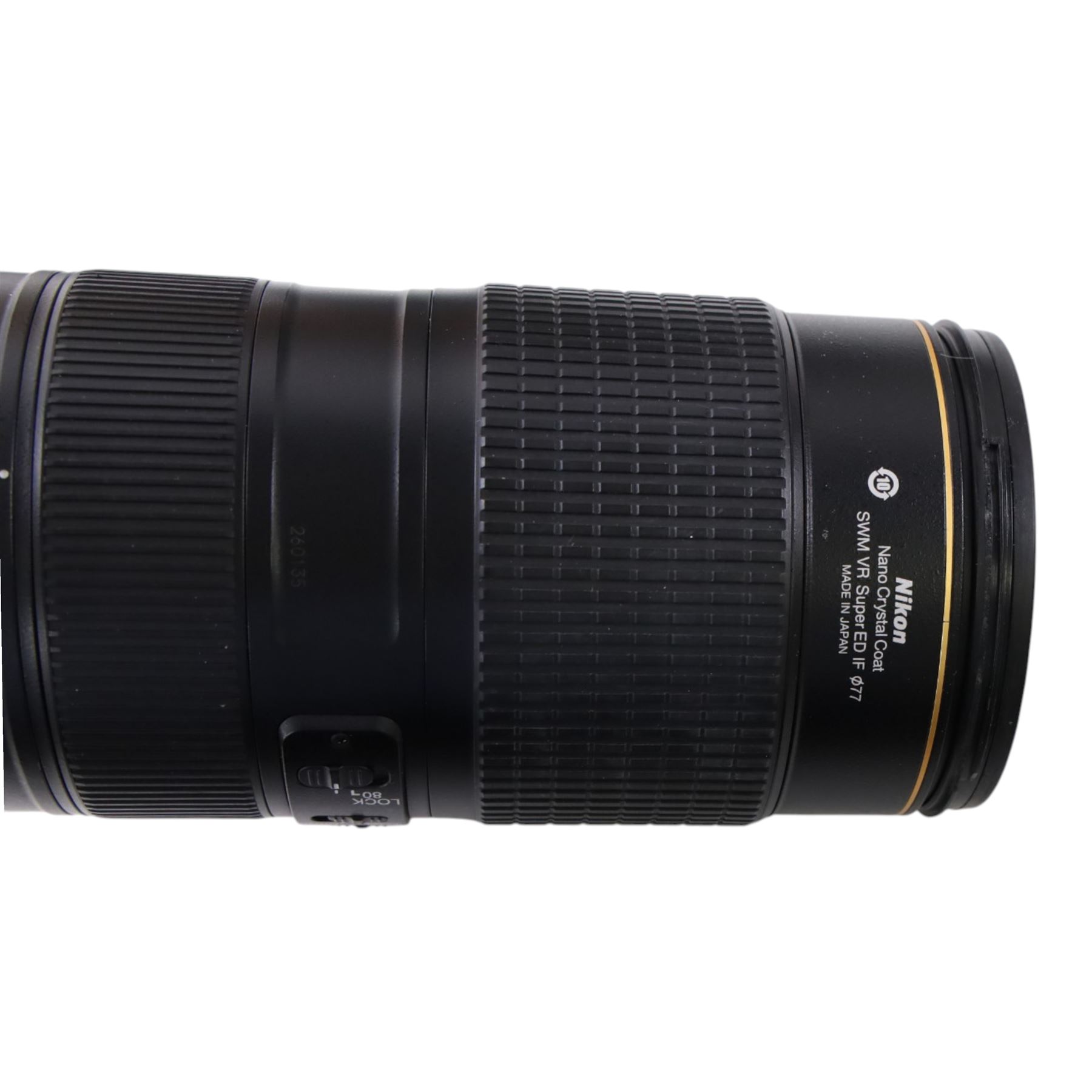 Nikon AF-S Nikkor 80-400mm f/4.5-5.6G ED VR lens, boxed with carry case