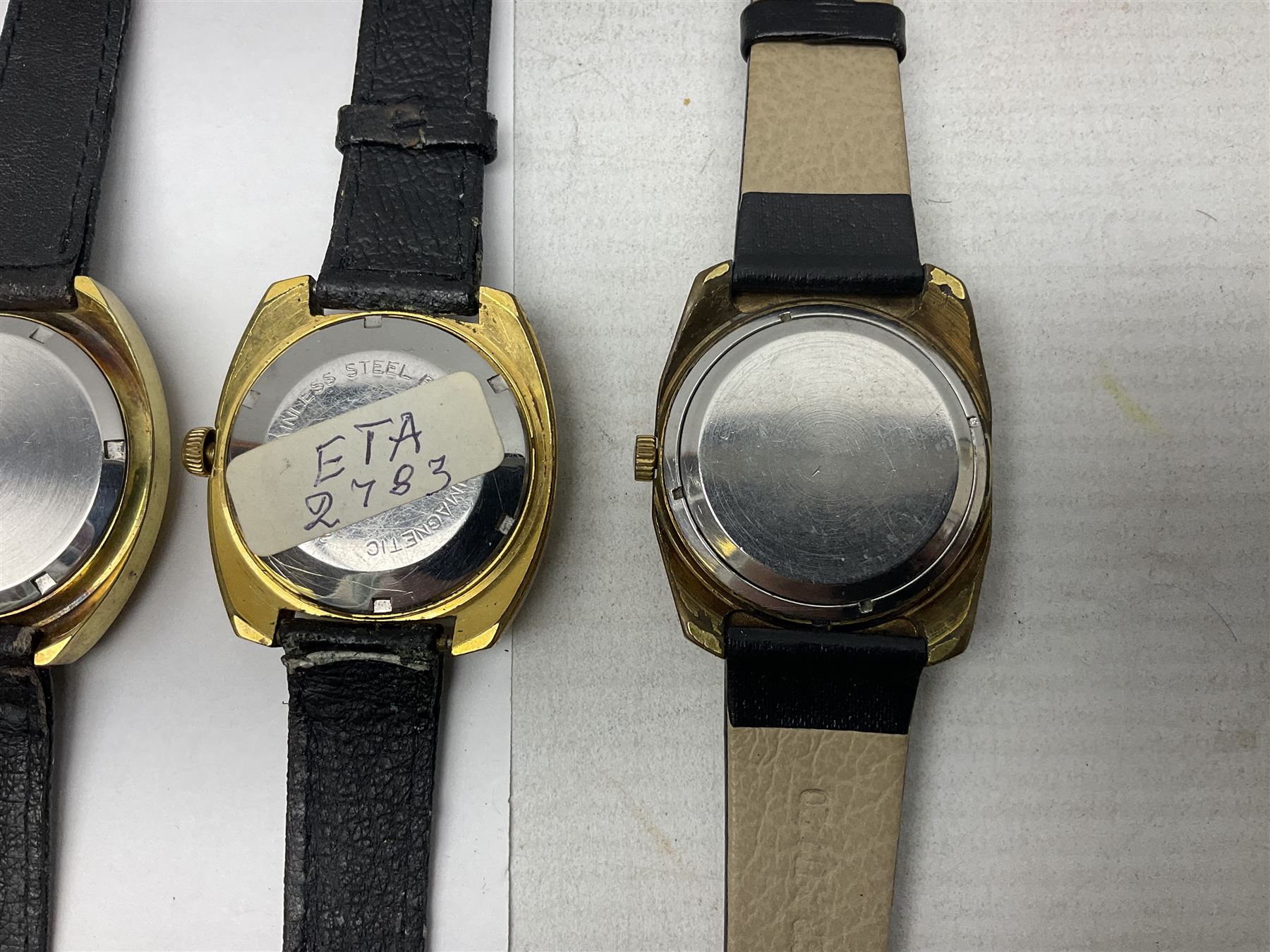 Five automatic wristwatches including Technos Everite Goldshield, Sekonda, Royle and Swiss Emperor and three manual wind wristwatches including Rotary, Avia and Excalibur (8)