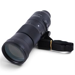 Sigma 150-600mm F5-6.3 DG camera lens, serial no. 53565860, boxed with soft case 