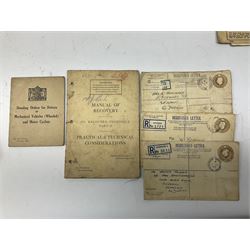 WW2 group of three medals comprising 1939-1945 Medal, France and Germany Star and 1939-45 Star with named issue box, medal slip and ribbons; identity tags; Loyal Service badge; and quantity of WW2 and later related paperwork including Service & Pay Book, Release Book, Transfer to Army Reserve etc