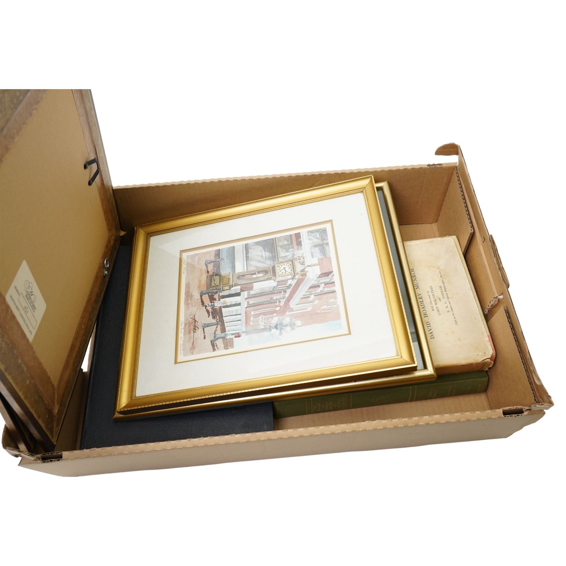 Munroe, David Hoadley - 'The Grand National 1839-1931' first edition 1951, 'The Benson and Hedges Book of Racing Colours', bound volumes of The British Racehorse magazine 1950 and four coloured prints