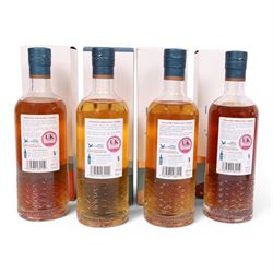 Spirit of Yorkshire Distillery, Filey Bay IPA Finish first batch single malt whisky, 70cl 46% vol, STR Finish  single malt whisky, 70cl 46% vol, Moscatel Finish  single malt whisky, 70cl 46% vol and Flagship  single malt whisky, 70cl 46% vol 