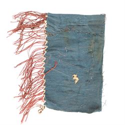 South American Indian carrying bag for blow pipe darts, together with African quiver with three barbed arrows