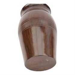 Tureen Lignum vitae vase, together with Carlton Ware ginger jar and cover