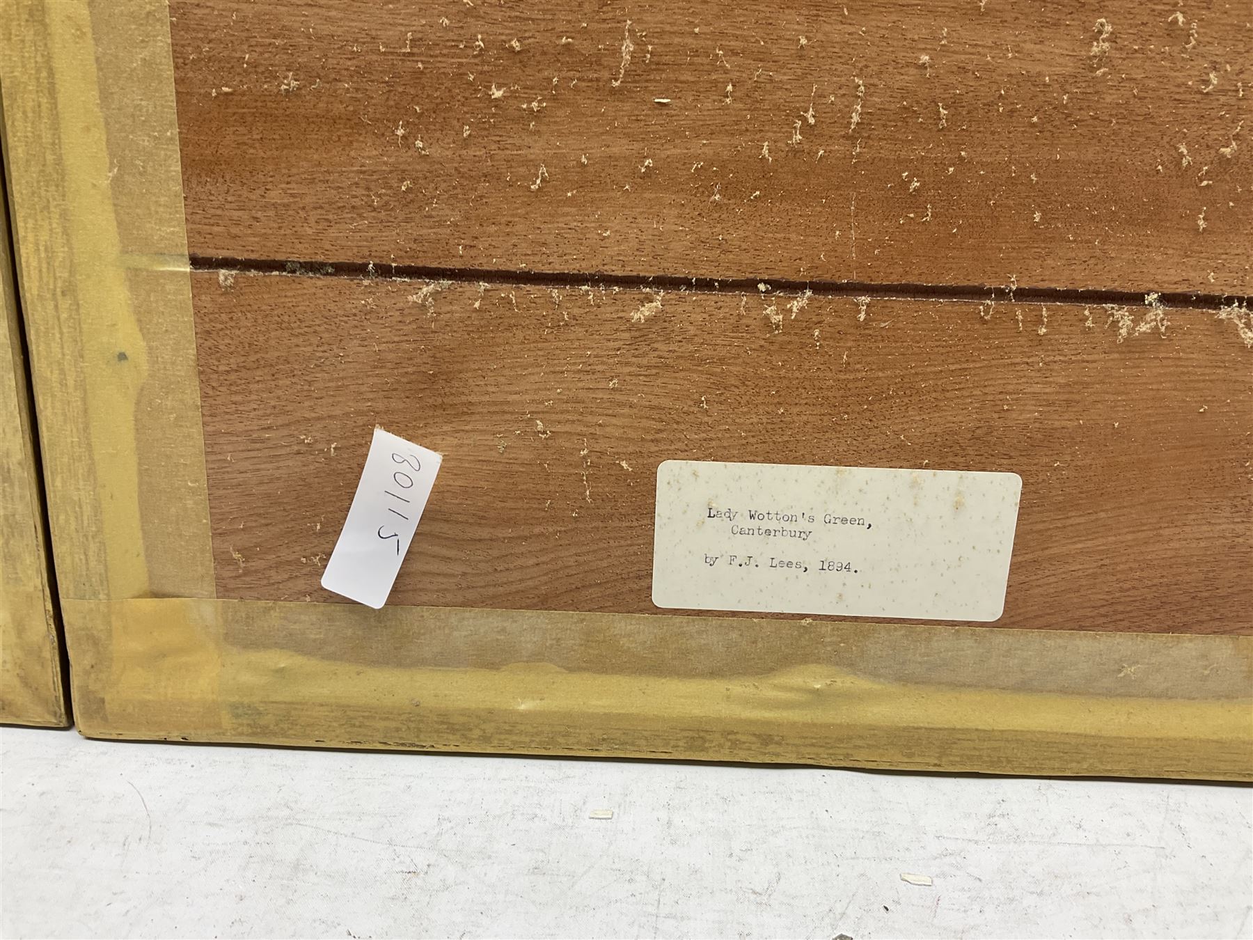 Frederick John Lees (British fl. 1870-1900): 'Lady Wotton's Green - Canterbury' and 'The King's River - Canterbury', pair watercolours signed and dated 1894, 26cm x 18cm (2)