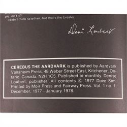 Aardvark-Vanaheim 'Cerebus The Aardvark' issue #1