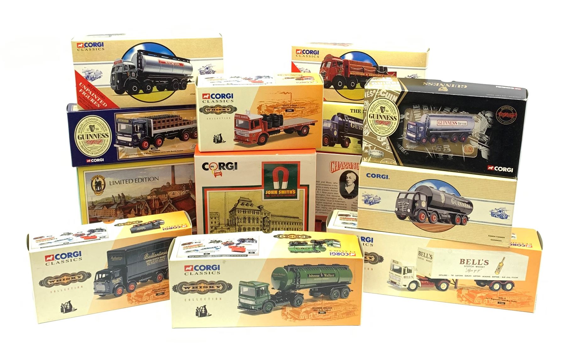 Corgi limited edition models four Classics Whisky Collection