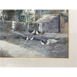 John Guttridge Sykes (British 1866-1941): Poultry in the Farmyard, three watercolours signed max 27cm x 38cm (3)
