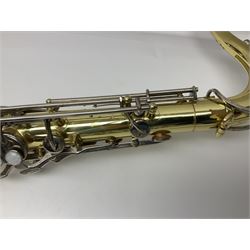 Yamaha YTS-23 tenor saxophone, serial no.021481; in fitted case with crook and accessories.