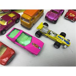 Matchbox 1-75 Series 'Superfast' ex-shop stock - eight models comprising 22d Freeman Intercity Commuter, 23e Volkswagen Camper, 29d Racing Mini, 30d Beach Buggy, 32d Maserati Bora, 34d Formula 1 Racing Car, 36d Hot Rod Draguar and 40d Vauxhall Gildsman 1; all boxed; and an unboxed 31d Volksdragon (9)
