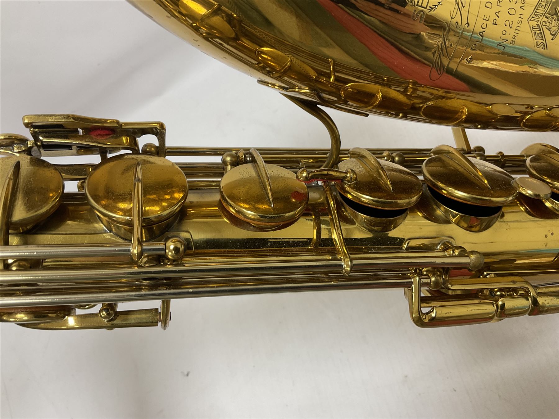 French Henri Selmer 1935 Radio Improved Tenor B flat Saxophone No 20344, with a velvet lined hard case
One of only 550 produced in that year