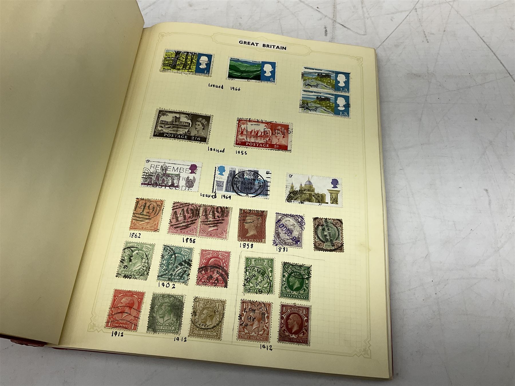 Great British and World stamps, including Queen Victoria and later, Lundy, Iran, Poland, Spain, USA etc, housed in albums and loose, in one box