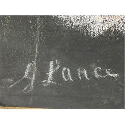 G Lance (British 20th century): Female Figures and Dancers, folio of twelve chalk on board studies signed max 78cm x 60cm