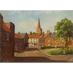  'Smiddy Hill Pickering', oil on board signed by Don Micklethwaite (British 1936-) 19cm x 26cm   