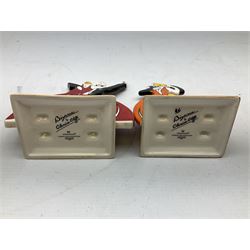 Wedgwood Bizarre Clarice Cliff Age of Jazz Dancers shape 432 and 433