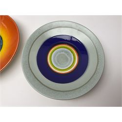 Poole Pottery The Planets, set of nine chargers 'The Planets, by Alan Clarke, comprising Mars, Mercury, Neptune, Venus, Uranus, Pluto, Jupiter, Saturn and Earth, all with original boxes and certificate, D27cm 