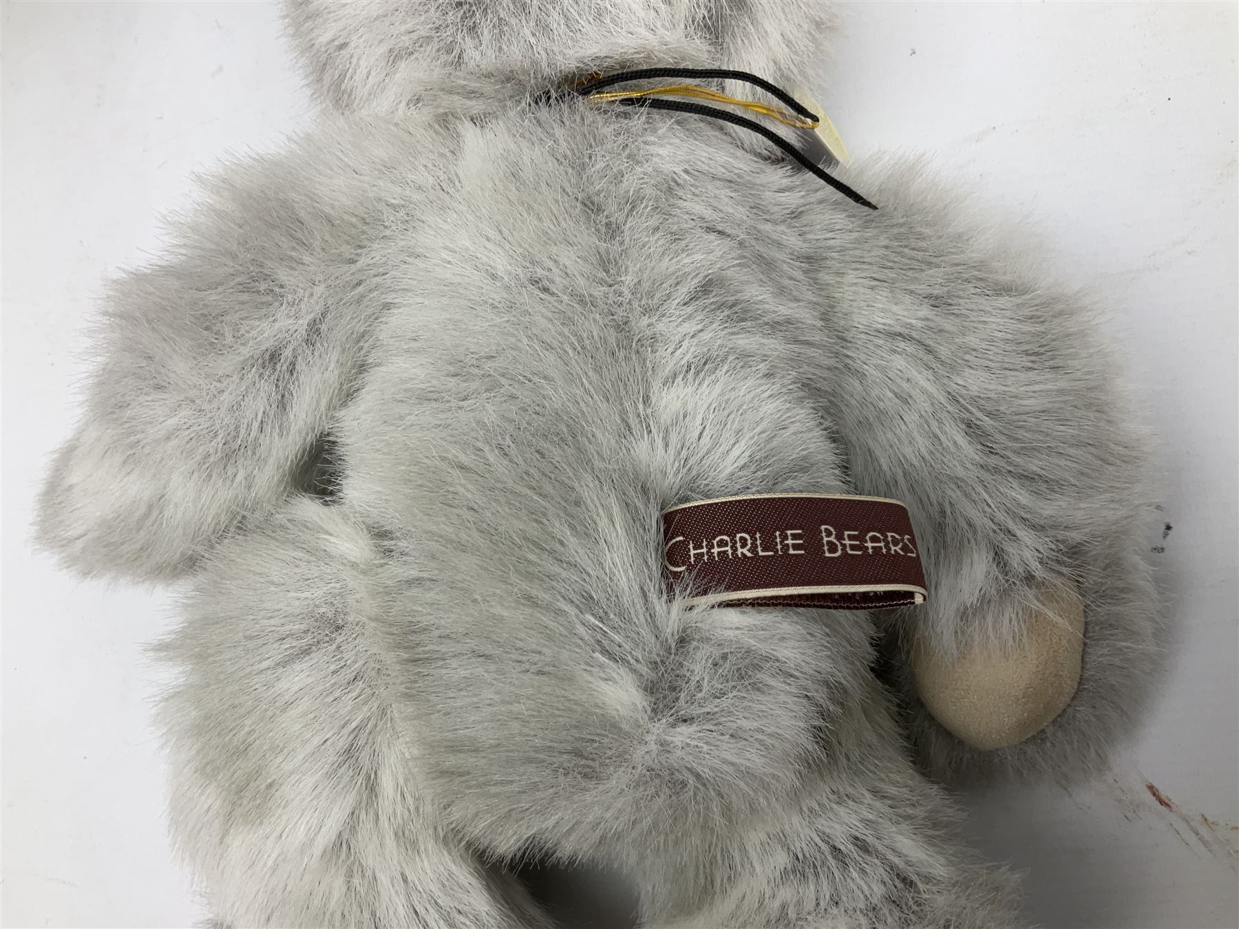 Six Charlie Bears, comprising three limited edition examples from the Hatty bears series,  Miss Daisy CB206000O, 382/3000, Miss Marble CB205242O, 385/3000, and TC CB185165, 22/3000, plus Red Liquorice CB150011O, designed by Heather Lyell, and Leonie CB124915, and Kiki CB124961, both designed by Isabelle Lee, all with tags 