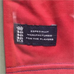 Cricket memorabilia: signed cricket bat from John Childs Benefit year 1994, and two framed England cricket shirts both with signatures, largest frame H95cm