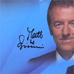 Soccer Saturday canvas, signed by Jeff Stelling, Matt le Tissier, Phil Thompson etc, H41cm, W51cm