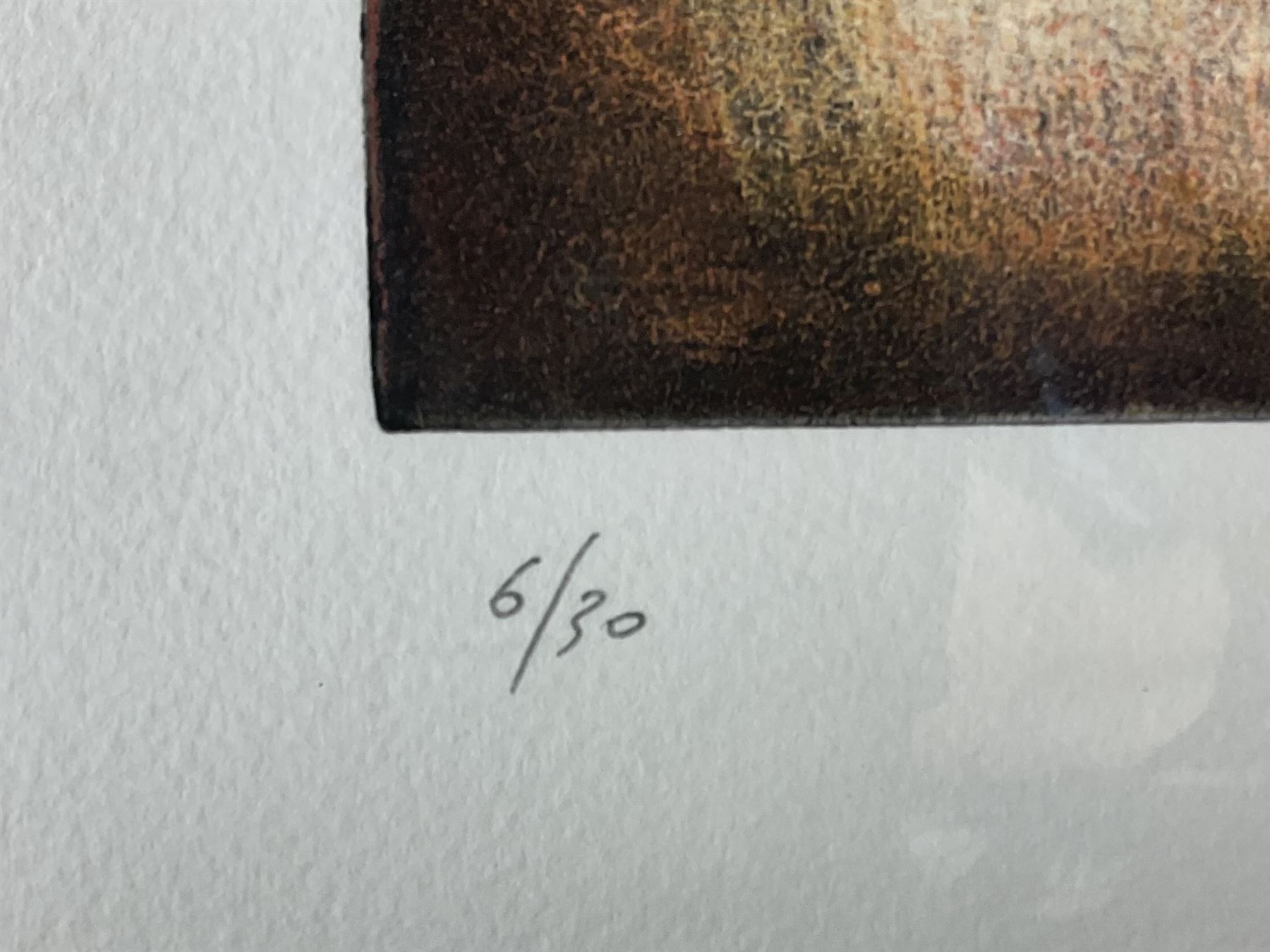 Renzo Galassi (Italian contemporary): 'Inys' and 'Zohan', pair screenprints signed titled and numbered 6/30 and 11/30, respectively, 64cm x 33cm (2) (unframed)