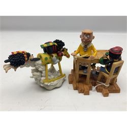 Seven limited edition Robert Harrop figures from the Beano Dandy collection, comprising The Beano Dandy Collection Bash Street Kids 50th Anniversary BSK50, Roger the Dodger's Dad You'd Better Be in There Roger!, two Desperate Dan Safe Cracker BDS13, The Beano Book Front Cover 1959 BDFC03, The Beano Book Front Cover 1973 BDFC01, some first editions, and Beano, Dandy Christmas 2013 The Beano Book 1975 The 10th Day of Christmas, no 137/200, BDCS13, all with boxes