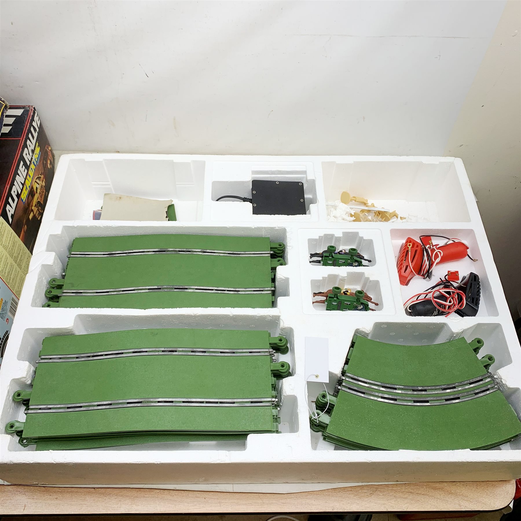 Scalextric three sets Newmarket, LeMans 24hr and Alpine Rallye, all