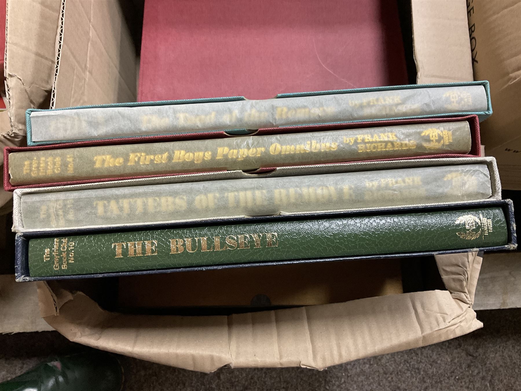 Collection of books and annuals, including Richmal Crompton; Just William and Frank Richards; Billy Bunter series,  Greyfriars' Holiday Annuals, etc, in seven boxes