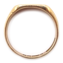  9ct rose gold signet ring, Birmingham 1915, approx 6.2gm  