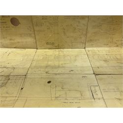 Model of St.Louis Belle paddle boat, L118cm, together with a box of additional parts and model plans by Vic Smeed