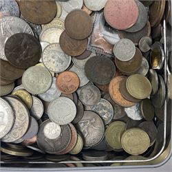 Great British and World coins, including pre-decimal pennies and other denominations, Netherlands 1932 two and a half Gulden, pre Euro coinage etc