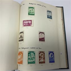 Stamps including British occupation of Italian Colonies overprints, French Morocco stamps with Tanger overprints, surcharges etc, housed in two albums