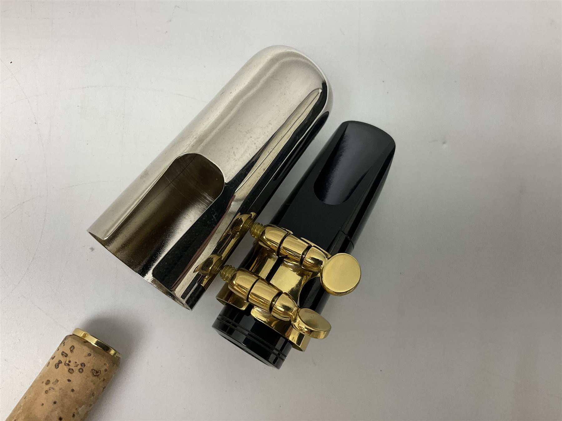 Trevor James The Horn Classic II brass straight soprano saxophone, serial no.T1255; in lightweight carrying case with accessories