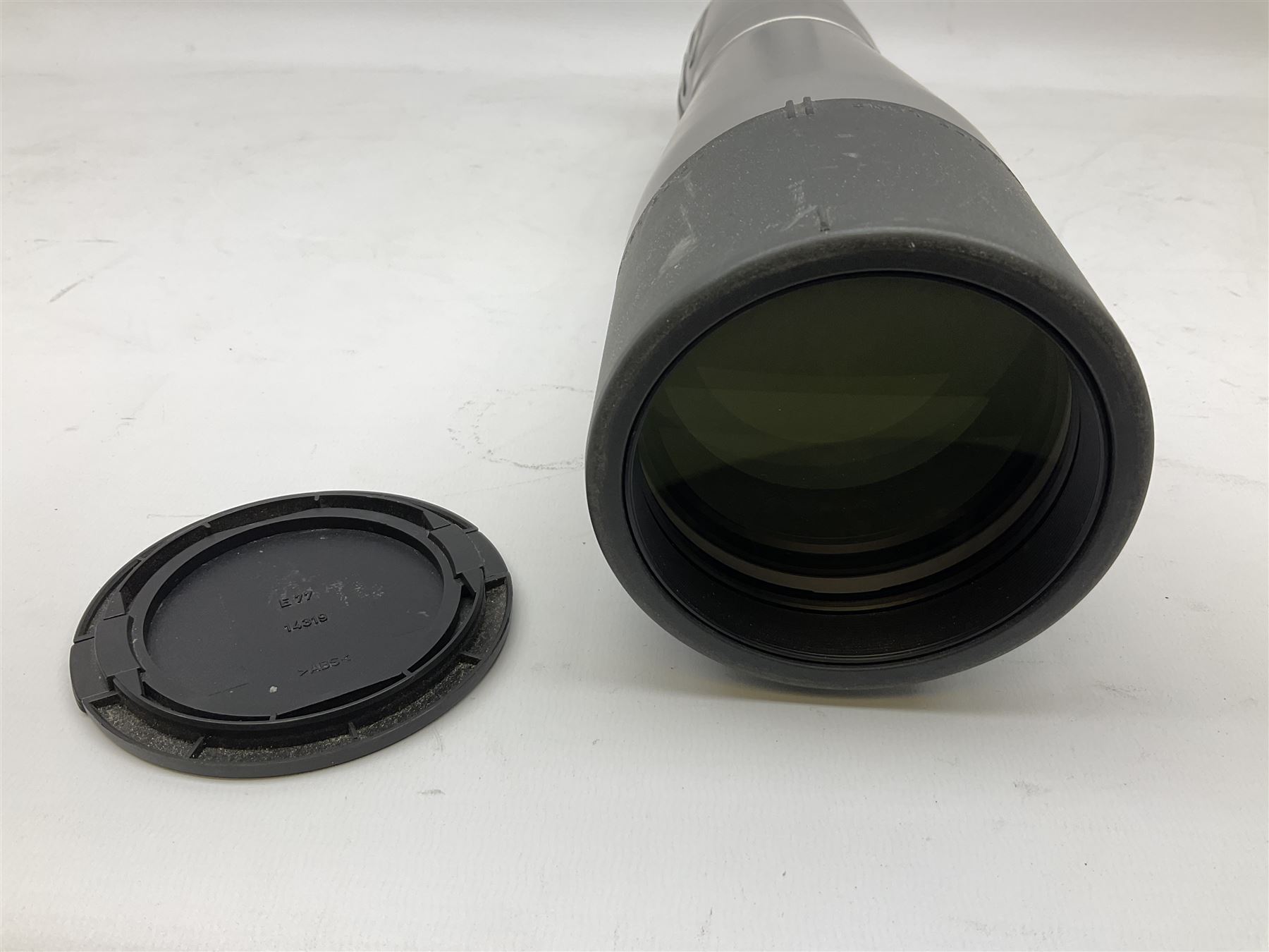 Leica APO-Televid 77 Spotting Scope,chrome, serial no. 2050411, with Manfrotto tripod, serial no. 190NAT2